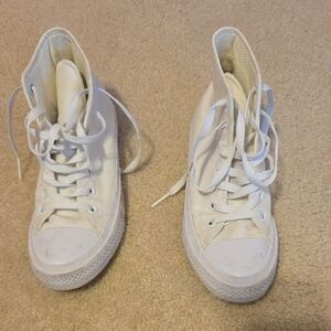 Converse White High-Top Sneakers